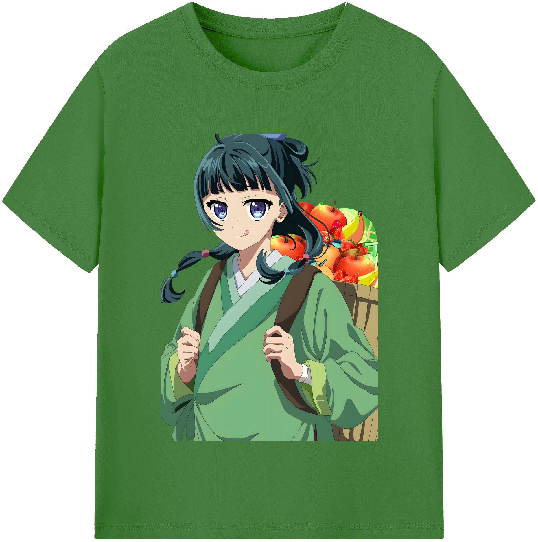 （画像用） 薬屋のひとりごと The Apothecary Diaries レディースカジュアルプリントTシャツ（綿100％）